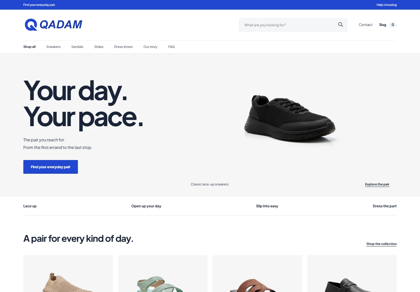 Qadam homepage
